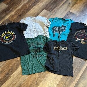 S M western rodeo theme women’s tee shirt lot set of 6